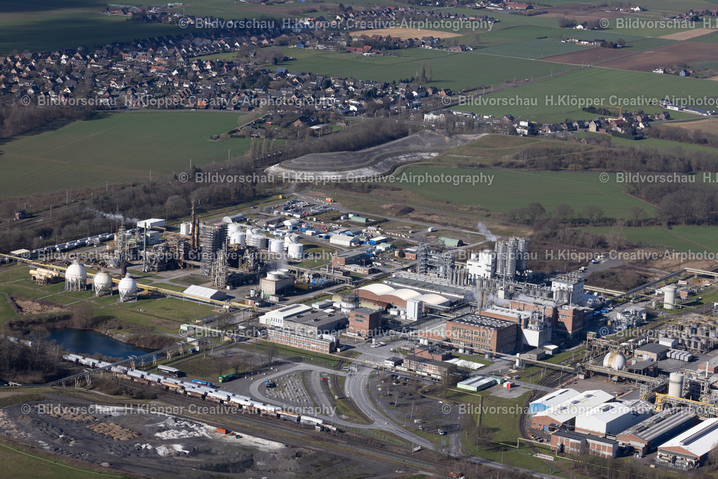 Luftbilder Rheinberg_INOVYN West_Nippon Gases _Kemira Chemie _Weststraße _47495 Rheinberg-1451 | Aerial view Rheinberg, INOVYN West, Nippon Gases, Kemira Chemie. Germany , Europe ,North Rhine-Westphalia - Realisiert mit Pictrs.com