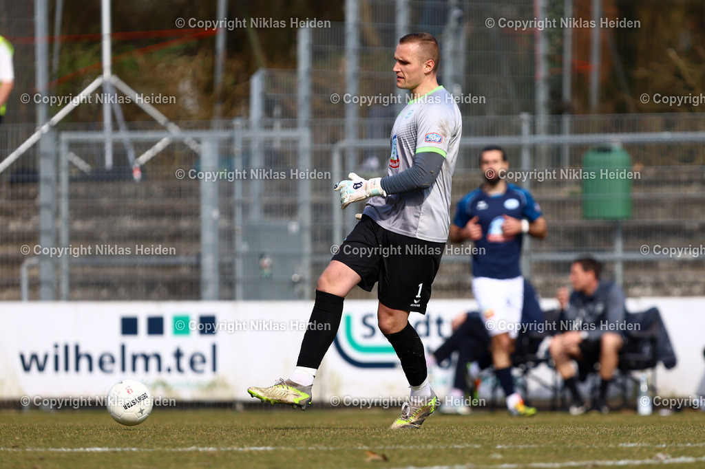 NH_FCEintrachtNorderstedt_SSVJeddeloh_RegionalligaNord_23032025 | #1 Felix Bohe (SSV Jeddeloh)Fußball I Herren I Regionalliga Nord I Saison 2024-2025 I 27. Spieltag I FC Eintracht Norderstedt - SSV Jeddeloh I 23.03.2025 I Edmund-Plambeck-Stadion