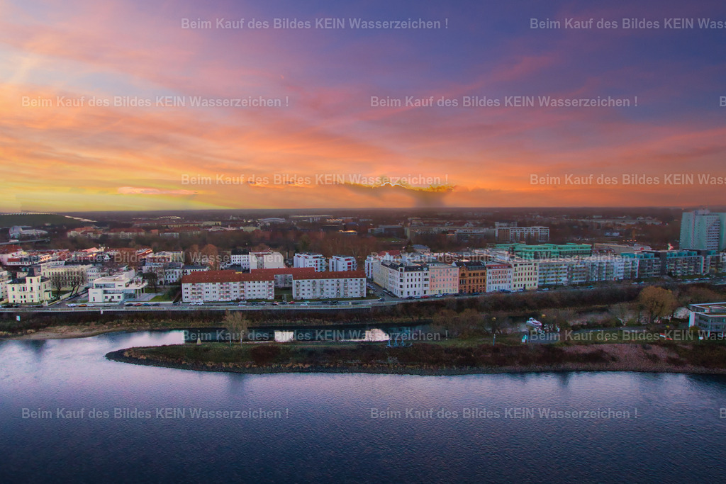 Magdeburg_Zollstraße_Sonnenaufgang_Elbe_bunt_7629 | Magdeburg Werder Zollstraße morgens - Realisiert mit Pictrs.com