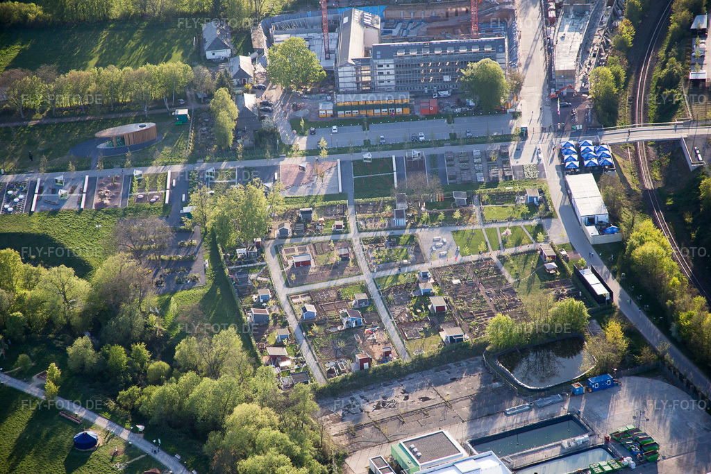 Luftbild: Landesgartenschau Gelände in Landau in der Pfalz im Bundesland Rheinland-Pfalz in Deutschland. Foto: IMG_077412.jpg vom 21.04.2015 durch Werner Riehm/FLY-FOTO.de