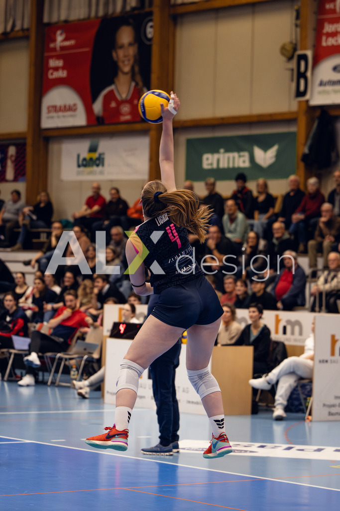 Volleyball I Frauen I Saison 2025-2026 I Volleyball NLA | Women I Round 14 I VC Kanti Schaffhausen - NLZ Volleyball Academy Zürich I 16.01.2026 | NLZ Volleyball Academy - 4 Fiona Licka (CH) – Außenangriff - Realisiert mit Pictrs.com