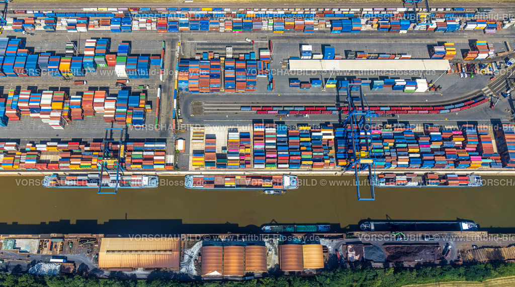 Duisburg220701316 | Luftbild, logport I, Containerhafen, D3T Duisburg Trimodal Terminal, Friemersheim, Duisburg, Ruhrgebiet, Nordrhein-Westfalen, Deutschland