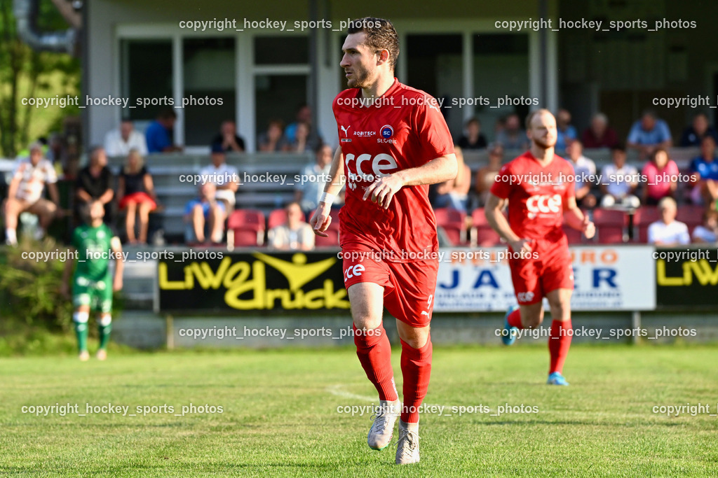 FC Lendorf vs. SC St.Veit | #9 Julian Brandstätter St.Veit, FC Lendorf vs. SC St.Veit, FC Lendorf vs. SC St.Veit am 17.08.2024 in Lendorf (Thomas Morgenstern-Arena), Austria, (Photo by Bernd Stefan)