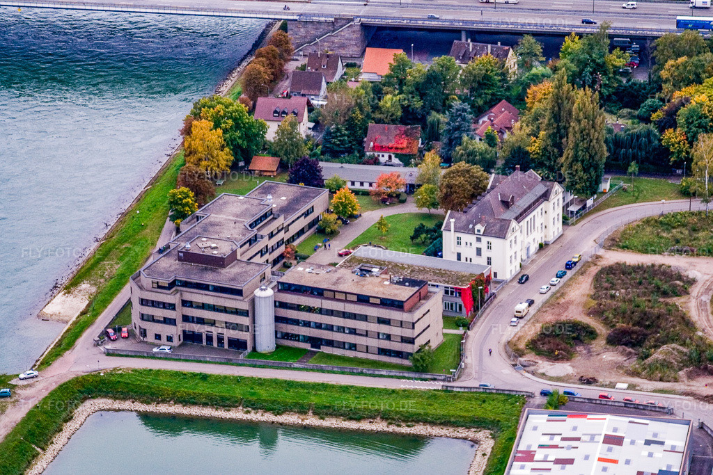 Luftbild: CJD an der Hafenstr, im Ortsteil Maximiliansau in Wörth im Bundesland Rheinland-Pfalz in Deutschland. Foto: IMG_13776.jpg vom 08.10.2008 durch Werner Riehm/FLY-FOTO.de