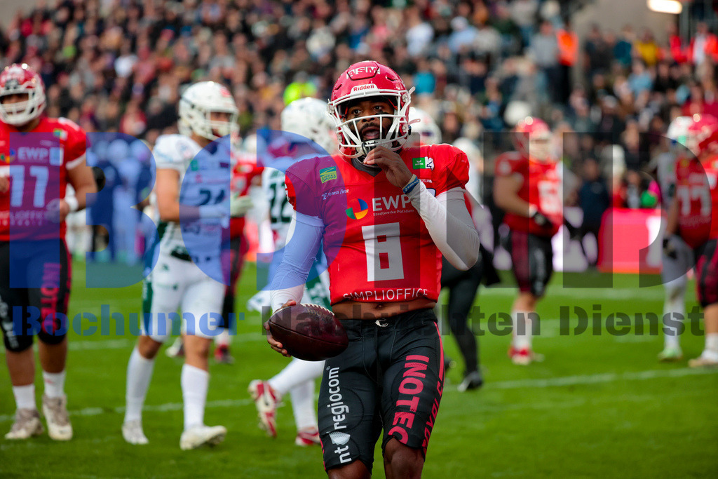  14.10.2023 - 
 | Sebastian Sendlak / Bochumer Nachrichtendienst (BOND) - GFL-Bowl 2023: Schwaebisch Hall Unicorns vs. Potsdam Royals - Realisiert mit Pictrs.com