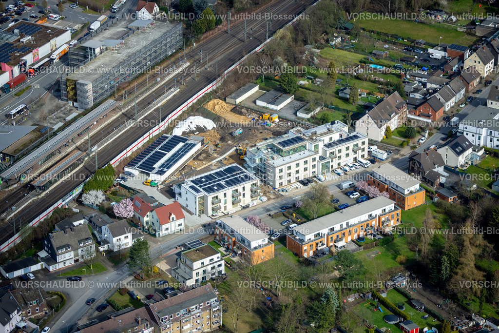 Bottrop260306254 | Luftbild, Baustelle mit Neubau Wohnzentrum für Senioren an der Lehmkuhler Straße, Süd, Bottrop, Ruhrgebiet, Nordrhein-Westfalen, Deutschland