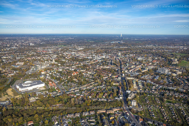 Herne221101170oestlich | Luftbild, Ortsansicht,Straßenverlauf Bochumer Straße, Zurbrüggen Möbelhaus, Marien Hospital,  Herne-Süd, Herne, Ruhrgebiet, Nordrhein-Westfalen, Deutschland