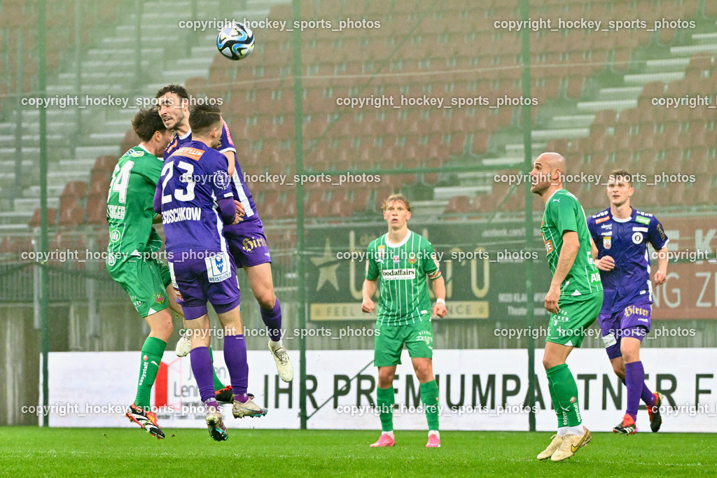Austria Klagenfurt vs. SK Rapid 10.3.2024 | #34 Nikolas Sattlberger, #19 Andy lrving, #23 Max Besuschkow, #43 Leopold Querfeld, #8 Lukas Grgic, #9 Nicolas Binder