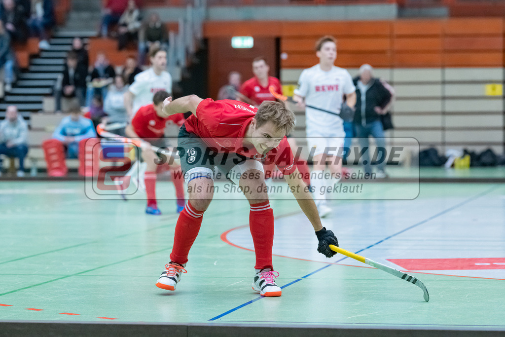 HK_20230122_103223 | 1. Bundesliga ( Halle ) Herren Crefelder HTC - Rot-Weiss Köln am 22.1.2023 Crefelder HTC  ( CHTC ) Halle Glockenspitz , Krefeld , van Ehren Christian ( Crefelder HTC #16 )