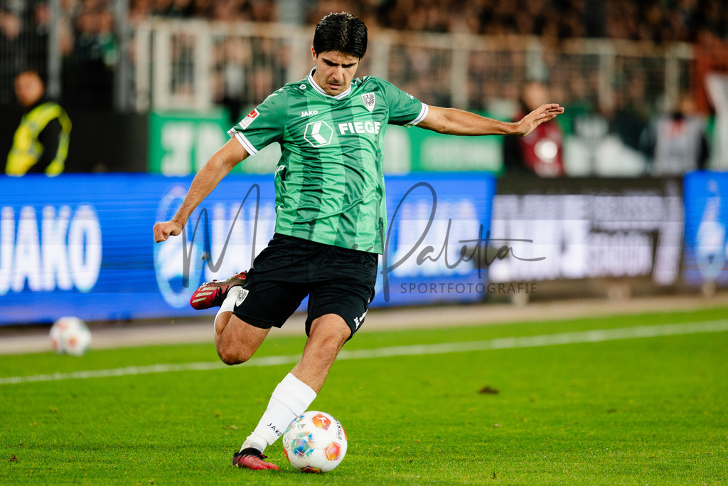 2. Bundesliga, Saison 2025/26, 11. Spieltag: SC Preußen Münster - Holstein Kiel | Münster, 31.10.2025: 2. Bundesliga, 11. Spieltag, SC Preußen Münster gegen Holstein Kiel im LVM-Preußenstadion in Münster an. Foto: sportfotografie.ms | Markus Paletta - Realisiert mit Pictrs.com