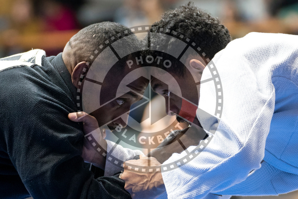 20240121PBB5257 | Fighters compete during the second day of the IBJJF European Championship in Paris, France, on January 21, 2024.