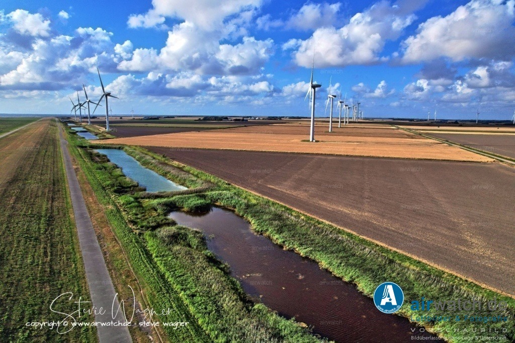 Windpark - Emmelsbüll-Horsbüll | Luftbild, Windenergieanlagen, Bürgerwindpark Emmelsbüll-Horsbüll, Windkraft, Windpark, Nordfriesland, 