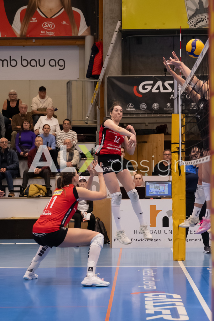 Volleyball I Frauen I Saison 2025-2026 I Volleyball NLA | Women I Round 16 I VC Kanti Schaffhausen - Viteos NUC I 31.01.2026 | 14 Josipa Marković (HR) (VC Kanti Schaffhausen) – Aussen - Realisiert mit Pictrs.com
