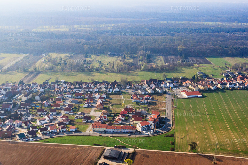 Luftbild: Am Höhenweg aus Norden in Kandel im Bundesland Rheinland-Pfalz in Deutschland. Foto: IMG_49370.jpg vom 28.03.2012 durch Werner Riehm/FLY-FOTO.de