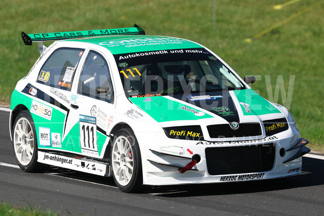 FIA European Hill Climb Championship – Rechberg 2026 | FIA European Hill Climb Championship at Rechberg, held from 24 to 26 April 2026 near Tulwitz, Styria, Austria. The image shows Markus GRUBER (AUT) Skoda Fabia Evo 2.