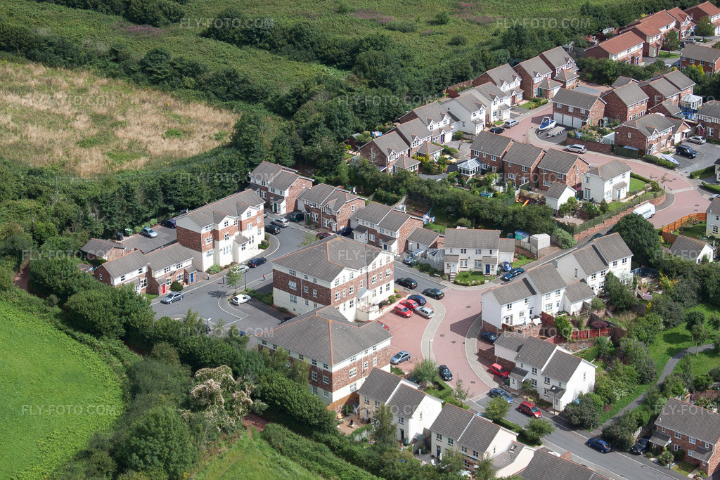 Aerial view: View of the town in Paignton in the state England, Great Britain. – Photo: IMG_19783.jpg taken on 07/25/2009 by Werner Riehm/FLY-FOTO.com – Resolution of the original: 4522 x 3014 px