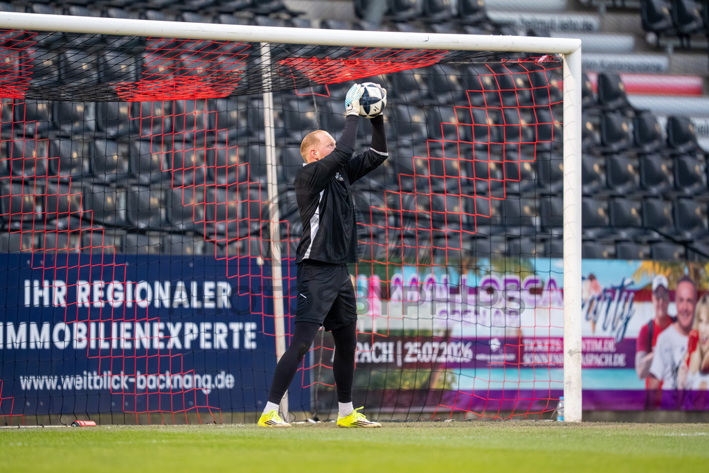 SG Sonnenhof Grossaspach vs. TSV Steinbach Haiger, Fussball, Regionalliga Suedwest, 25. Spieltag, 20.03.2026 | Maximilian Reule (SG Sonnenhof Großaspach, #01),SG Sonnenhof Grossaspach vs. TSV Steinbach Haiger, Fussball, Regionalliga Suedwest, 25. Spieltag, 20.03.2026Foto: photosbyphips/Philip Ziegler