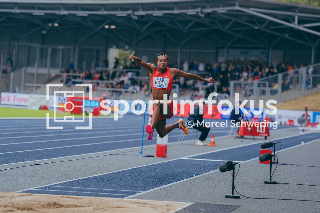 Deutsche Meisterschaften der Frauen und Männer 2026 | Edmond Edoh, LG Nord Berlin, Dreisprung, Deutsche Meisterschaften der Frauen und Männer 2026, Lohrheidestadion Bochum-Wattenscheid, 26.07.2026. Foto: Marcel Schwering / sportimfokus - Realisiert mit Pictrs.com