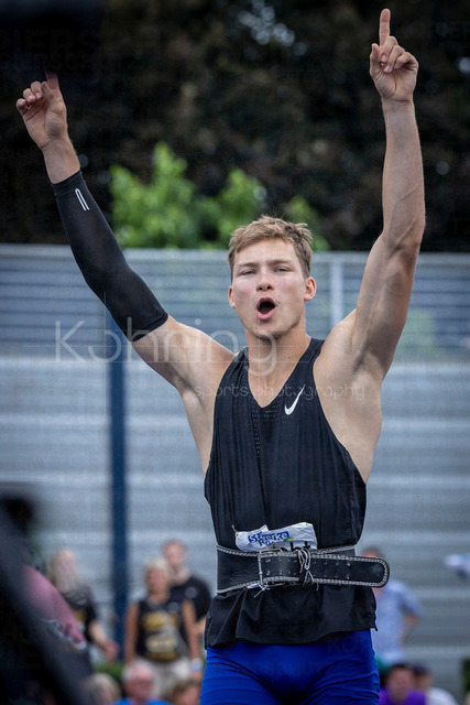Multisport Event; Ratingen, 28.06.2026 | RATINGEN, GERMANY - JUNE 28, 2026 :  Rasmus Roosleht (EST / Estonia) competing in the javelin during the Multisport Event at Stadion Ratingen on June 28, 2026 in Ratingen, Germany.