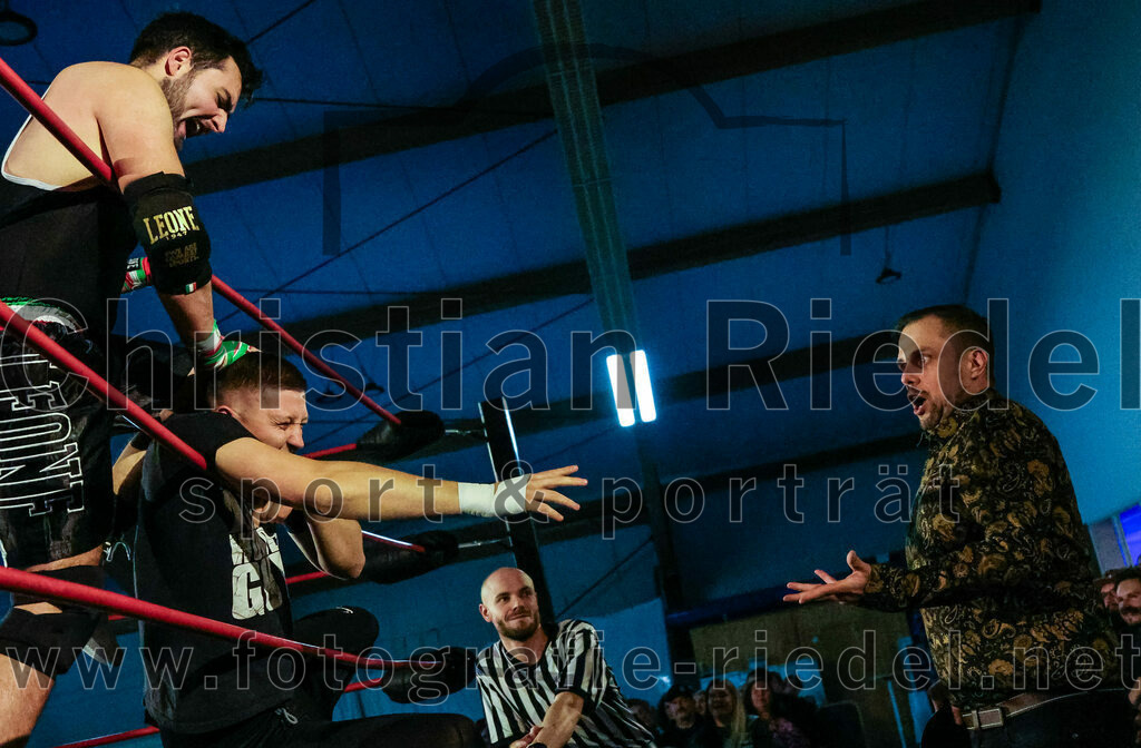 2023-11-11_021_Erding_Wrestlingshow | Erding, Deutschland, 11.11.2023:
Wrestling, Saison 2023, EWS Wrestling ERDING

Foto: Christian Riedel / fotografie-riedel.net