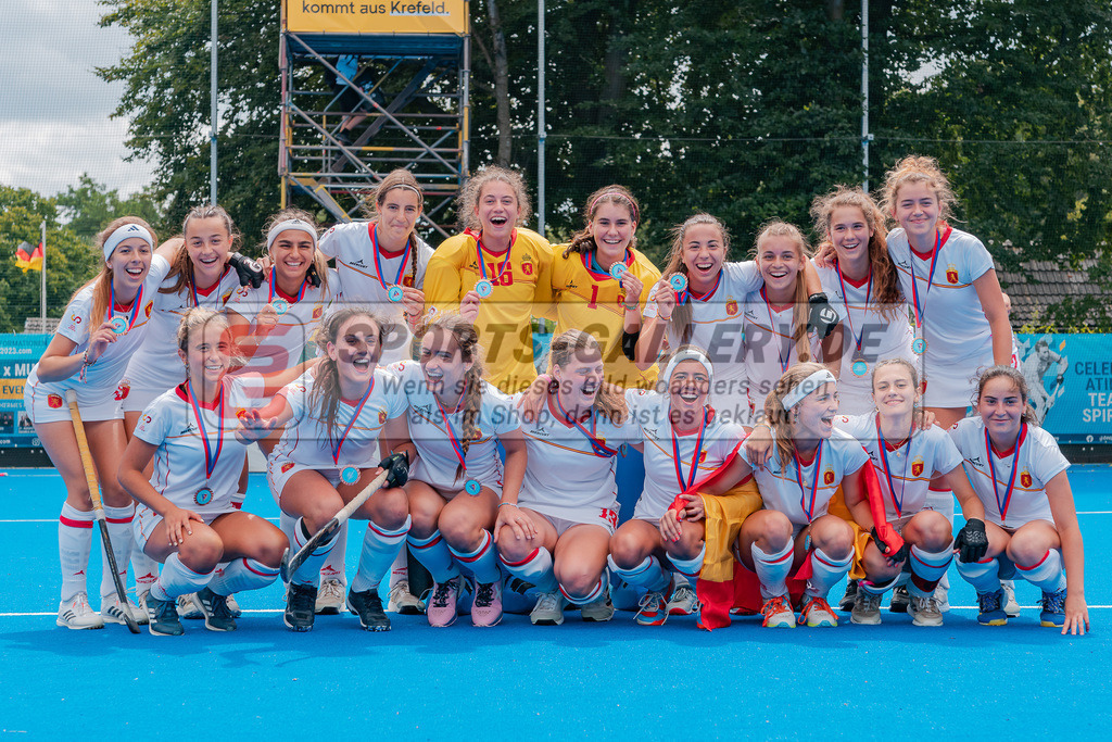 HK_20230716_902455 | Euro Hockey WU18 Siegerehrungen Championship Girls &amp; Boys am 16.7.2023 CHTC , Krefeld ,