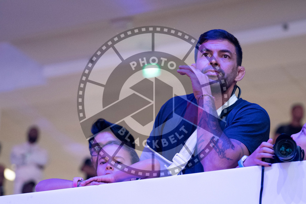 20231107PBB3848 | Fighters compete during the AJP World Master Championship in the Mubadala Arena in Abu Dhabi, Arab United Emirates, on November 7, 2023.