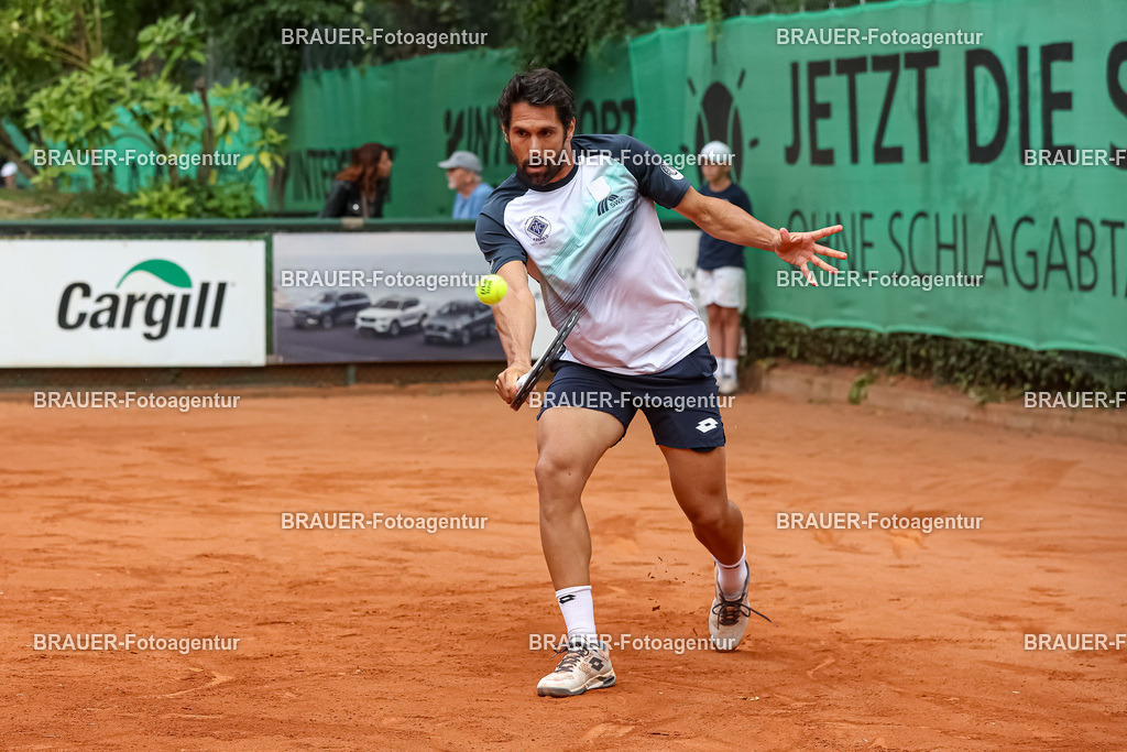 HTC Blau-Weiß Krefeld - LTTC Rot-Weiß Berlin  | Krefeld, Deutschland 21.07.2023, Federico Gaio (HTC Blau-Weiß Krefeld) gegen Alvaro Lopez San Martin (LTTC Rot-Weiss Berlin) ,

bei der 2. Tennis Bundesliga Nord Begegnung zwischen HTC Blau-Weiß Krefeld und LTTC Rot-Weiß Berlin am 21.07.2023 in Krefeld.

(Foto: BRAUER-Fotoagentur)
 

