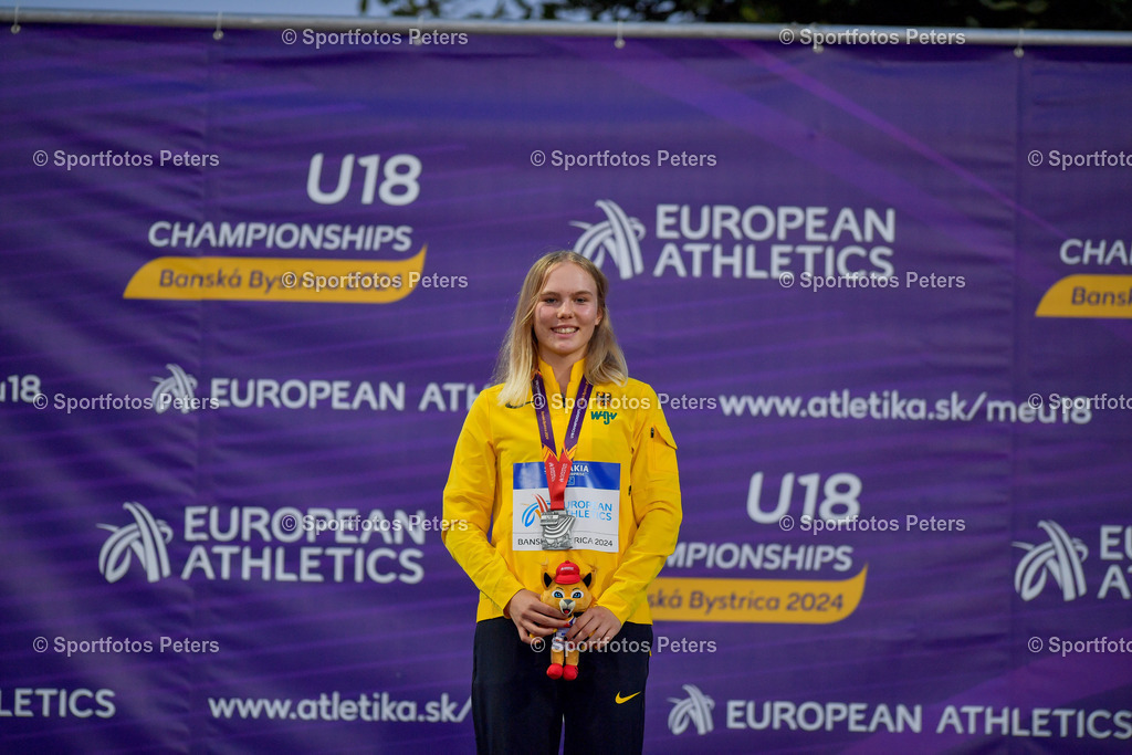U18 EM - Tag 4_132 | European Athletics U18 Championships am 21.07.2024 in Banska Brystica; Speerwurf, Konstanze Irlinger. Foto: Kai Peters - Realisiert mit Pictrs.com