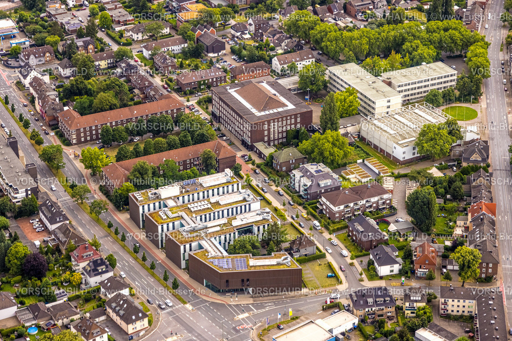Bottrop240701191 | Luftbild, Hochschule Ruhr West Campus Bottrop, Berufskolleg der Stadt Bottrop, Hans-Sachs-Platz, Nord-Ost, Bottrop, Ruhrgebiet, Nordrhein-Westfalen, Deutschland