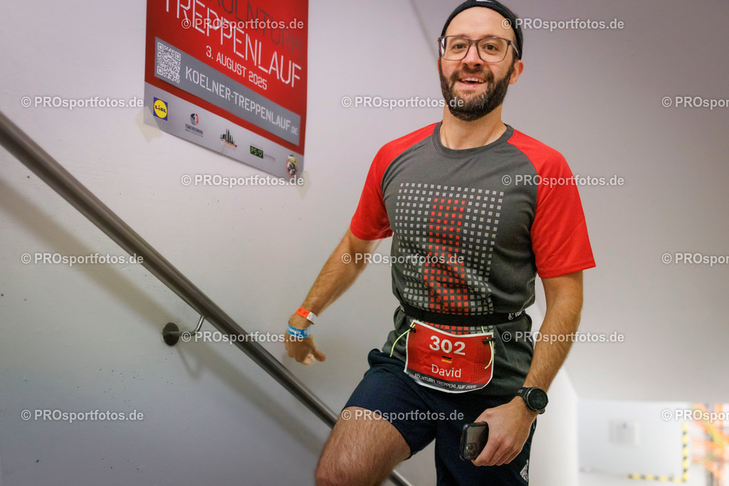 KölnTurm Treppenlauf; Köln, 03.08.2025 | Impressionen vom KölnTurm Treppenlauf am 03.08.2025 in Köln (Nordrhein-Westfalen). 