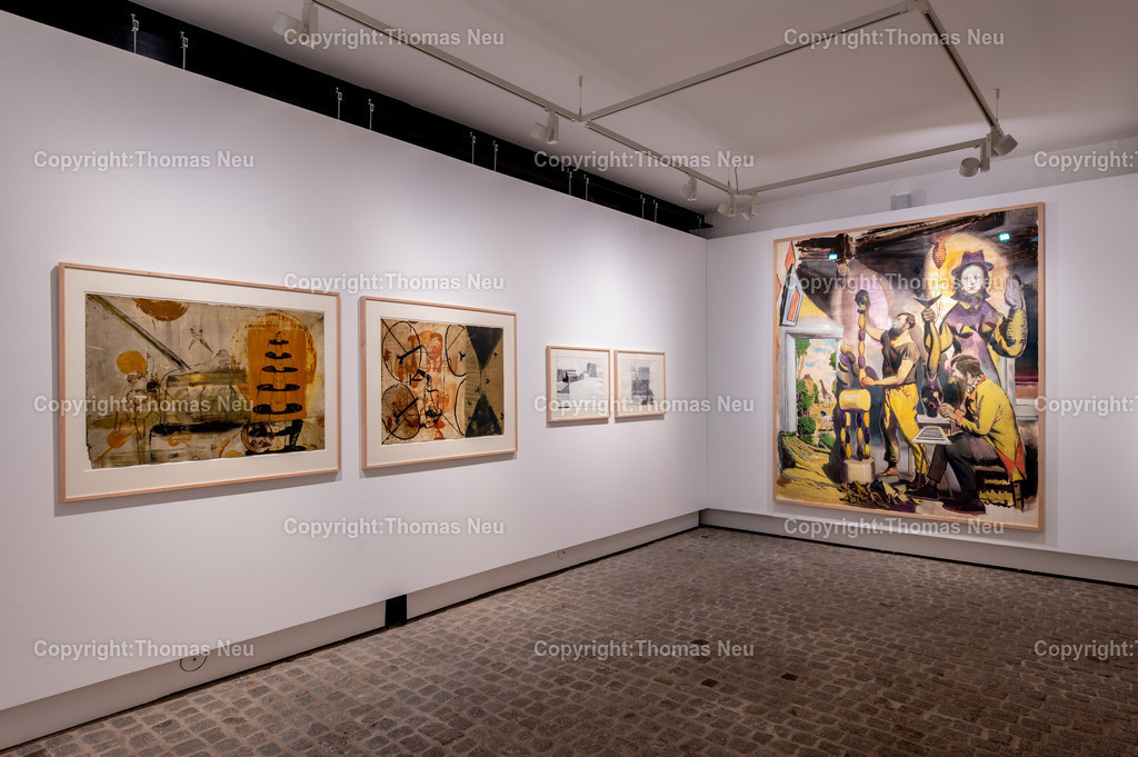 12_Neo_Rauch_Museum_Bensheim | 6.7.2024, bbe, Museum Bensheim, Ausstellung Neo Rauch "im Papiergrund", ,, Bild: Thomas Neu
