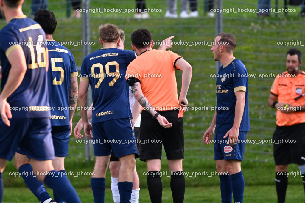 SV Spittal 1921 vs. ATUS Velden | Rote Karte, Almedin Medin Referee, #7 Mario Kröpfl ATUS Velden, #99 Luca Alexander Pollanz ATUS Velden, SV Spittal 1921 vs. ATUS Velden, SV Spittal 1921 vs. ATUS Velden am 05.06.2025 in Spittal an der Drau (Goldeck Stadion), Austria, (Photo by Bernd Stefan)
