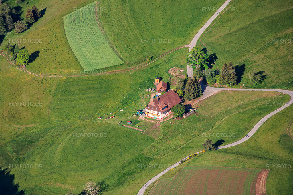 Luftbild: Vogtsbauer(Schwarzwald) am Mooswald im Ortsteil Diesenhof in Lauterbach im Bundesland Baden-Württemberg in Deutschland.Foto: IMG_156501.jpg vom 17.05.2026 durch Werner Riehm/FLY-FOTO.deAuflösung des Originals: 5873 x 3915 px