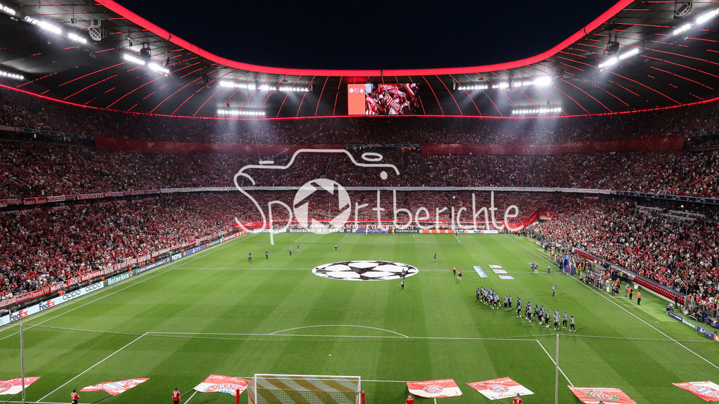FC Bayern München - Real Madrid | Ruhe vor dem Sturm - Die Allianz Arena vor dem CL Halbfinale zwischem dem FC Bayern und Real Madrid / Südkurve München / Suedkurve
