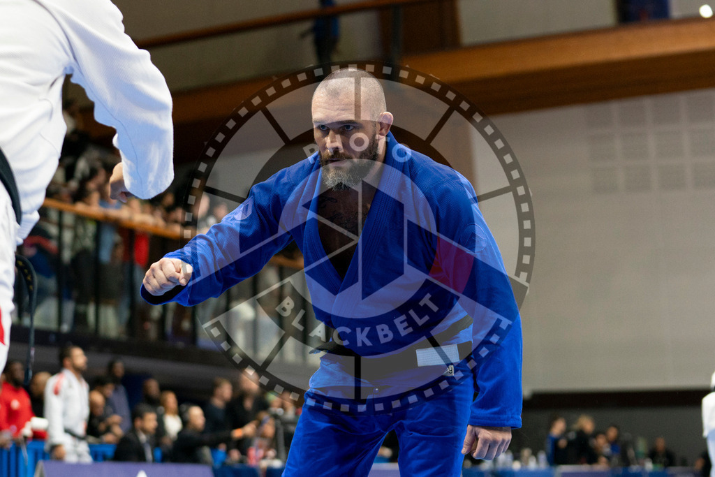 20240124PBB03846 | Fighters compete during the second day of the IBJJF European Championship in Paris, France, on January 24, 2024.
