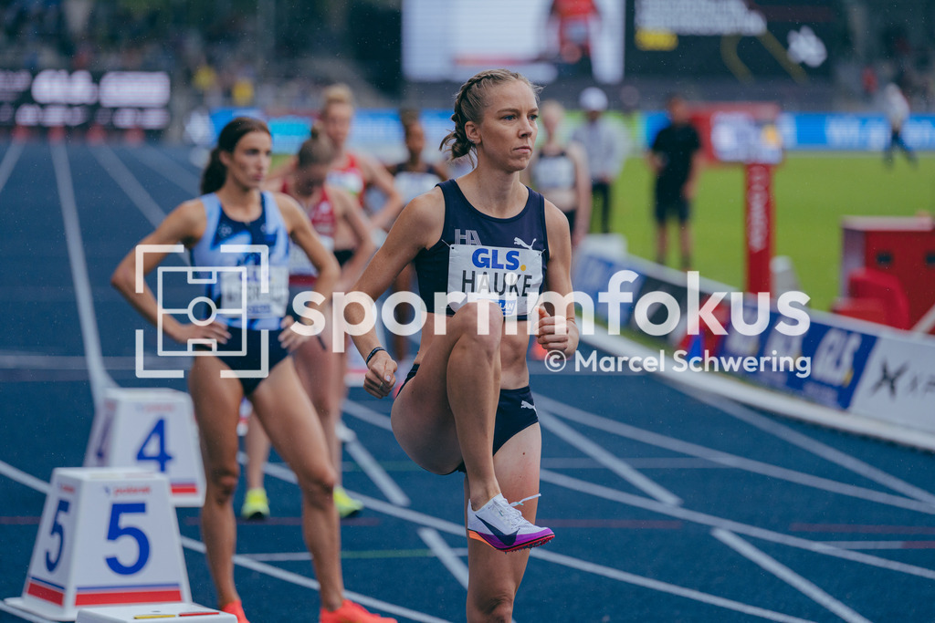 Deutsche Meisterschaften der Frauen und Männer 2026 | Jennifer Hauke, Hamburg Athletics, 800-Meter-Lauf, Finale, Deutsche Meisterschaften der Frauen und Männer 2026, Lohrheidestadion Bochum-Wattenscheid, 26.07.2026. Foto: Marcel Schwering / sportimfokus - Realisiert mit Pictrs.com