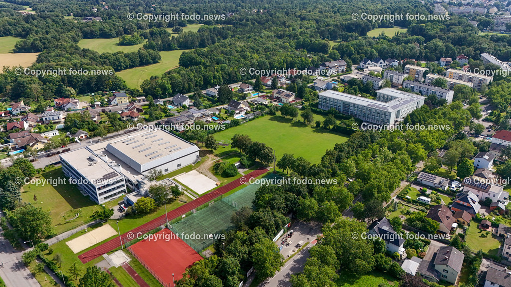 Linz Kleinmuenchen_ Sportmittelschule_ Seniorenheim_ 29.06.2024-5 | 29.06.2024, Linz, AUT, Kleinmuenchen, im Bild Sportmittelschule, SeniorenheimDrohne