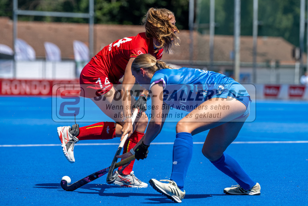 SFE_20230708_0068 | EuroHockey EM U18 Girls Belgium vs Scotland am 08.07.2023 in Krefeld (Gerd-Wellen-Hockeyanlage), Photo: Stephan Fehrmann 2023 (Sports-Gallery)