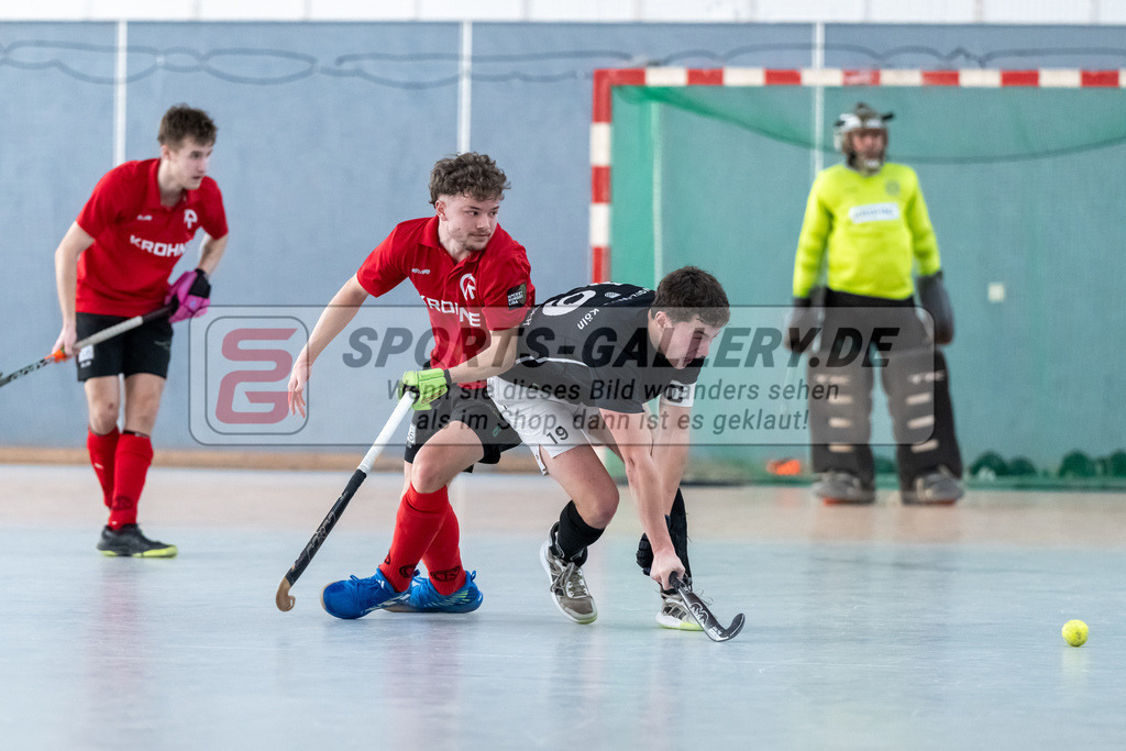 HK_20250202_102362 | 2. Bundesliga Halle Herren Club Raffelberg - Schwarz Weiss Köln am 2.2.2025 Halle am Raffelberg, Duisburg ,