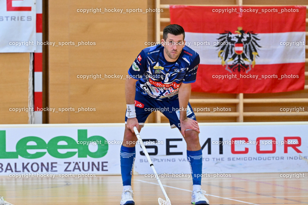 VSV Unihockey vs. Wiener Floorball Verein | #6 Timo Schmid VSV Unihockey, VSV Unihockey vs. Wiener Floorball Verein, VSV Unihockey vs. Wiener Floorball Verein am 18.05.2025 in Villach (Ballspielhalle St. Martin), Austria, (Photo by Bernd Stefan)