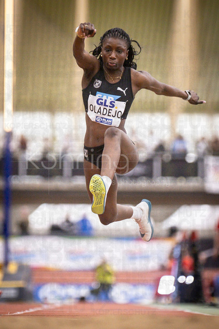 Deutsche Leichtathletik-Hallenmeisterschaften; Dortmund, 28.02.2026 | Fehintola Oladejo (MTG Mannheim, 33); Deutsche Leichtathletik-Hallenmeisterschaften am 28.02.2026 in der Helmut-Körnig-Halle in Dortmund. 