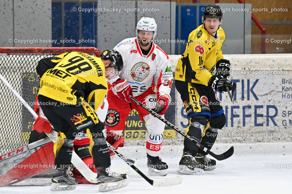 EC Spittal Hornets vs. ESV Ferlach 16.12.2023 | #98 Thalhammer Dominic, #38 Künstl Kevin, #16 Nageler Daniel