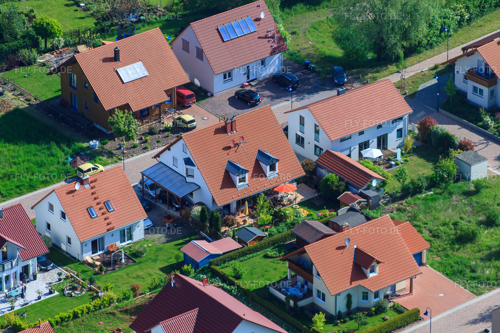 Luftbild: Im Erbsenfeld im Ortsteil Mörzheim in Landau im Bundesland Rheinland-Pfalz in Deutschland. Foto: IMG_27169.jpg vom 23.05.2010 durch Werner Riehm/FLY-FOTO.de