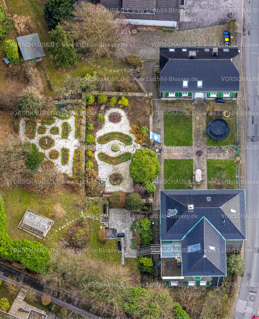 Hattingen251200411-2 | Luftbild, Propstei Haus Gethmann mit Gartenanlage, denkmalgeschützt, Blankenstein, Hattingen, Ruhrgebiet, Nordrhein-Westfalen, Deutschland