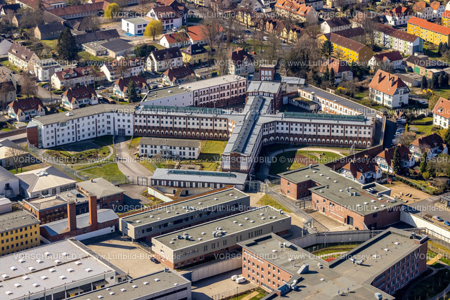 Werl220301215 | Luftbild, Justizvollzugsanstalt Werl, Werl, Soester Börde, Nordrhein-Westfalen, Deutschland