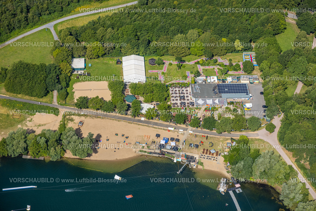 Duisburg230707356 | Luftbild, Wasserski- und Freizeitanlage mit Strand am Toeppersee, Rumeln-Kaldenhausen, Duisburg, Ruhrgebiet, Nordrhein-Westfalen, Deutschland
