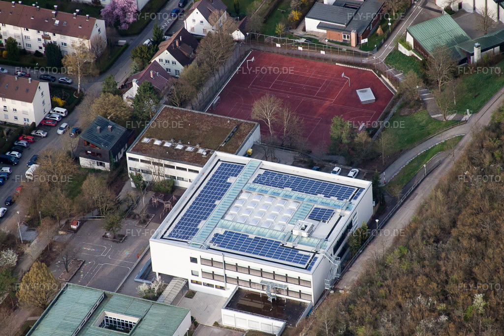 Luftbild: August-Lämmle-Schule, Gerlinger Straße im Ortsteil Ramtel in Leonberg im Bundesland Baden-Württemberg in Deutschland. Foto: IMG_39161.jpg vom 03.04.2011 durch Werner Riehm/FLY-FOTO.de
