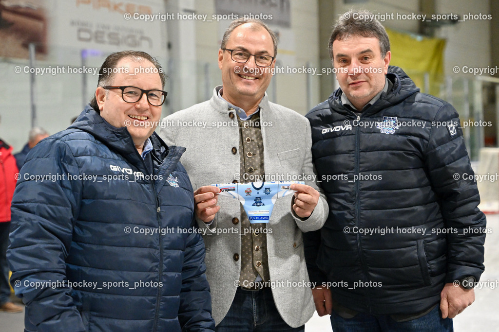 ESC Soccerzone Steindorf 50 Jahr Feier 26.2.2023 | Sportlicher Leiter ESC Steindorf, Bürgermeister Steindorf Georg Kavalar, Obmann ESC Steindorf Hans Tschernutter