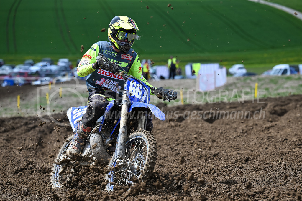 Motocross Schlatt bei Winterthur - 29. April 2023 | #667 Meier Markus aus Walenstadt (CH) auf Yamaha YZ 250 in der Kategorie MX2 am Motocross Schlatt bei Winterthur, 29. April 2023.
Instagram: @mx_schlatt | @mc_wila | @sam_schweiz
Bild: Sportfotografie Markus Aeschimann | www.markus-aeschimann.ch - Realisiert mit Pictrs.com