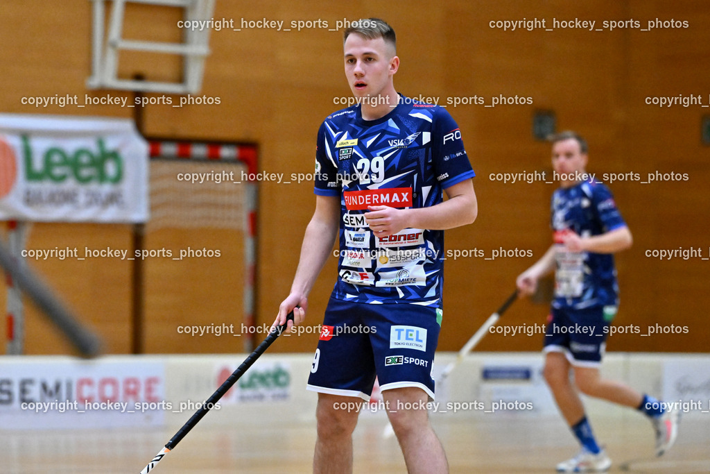 VSV Unihockey vs. SZPK Floorball | #29 Anze Brajic VSV Unihockey, VSV Unihockey vs. SZPK Floorball, VSV Unihockey vs. SZPK Floorball am 23.11.2024 in Villach (Ballspielhalle St. Martin), Austria, (Photo by Bernd Stefan)